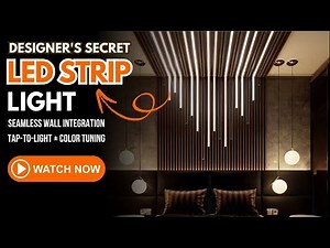Designer's Secret: Smart LED Strip Kit for Wall Panel | Tap-to-Light + Color Tuning｜Factory Direct