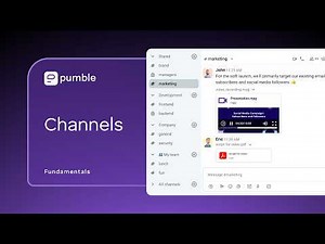 How Channels Work in Pumble | Fundamentals