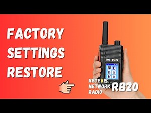 Simple Steps to RESTORE Your RETEVIS RB20 Network Radio!