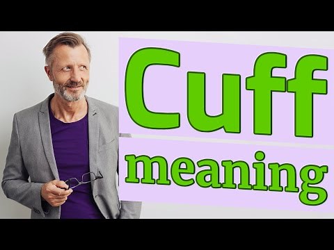 Cuff | Meaning of cuff