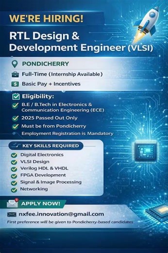 VLSI Job Openings in Pondicherry