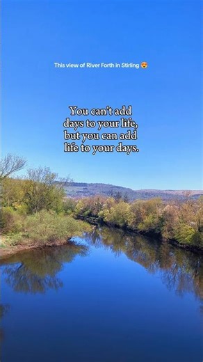 📍River Forth in Stirling, Scotland 😊#Stirling #ThingsToDoInStirling #DayTrip #Scotland #TravelReel
