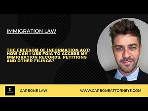 How Can I Use the Freedom of Information Act to Access My Immigration Records and other Filings?