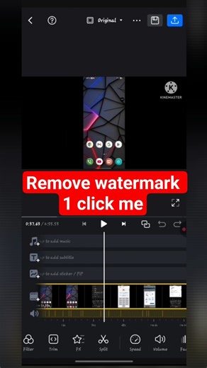 kinemaster watermark remove kaise kare | kinemaster logo remove 2025| #shorts #editingtrick #viral