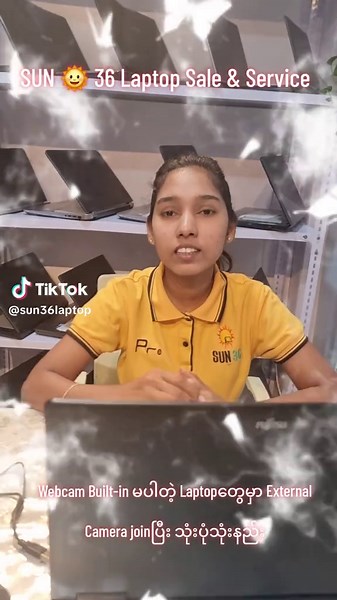 Webcam Built-in မပါတဲ့ Laptop‌တွေမှာ External Camera joinပြီးသုံးပုံသုံးနည်း#Sun36laptop #laptopsecondရောင်းဝယ်ရေး #fyp #follow❤️❤️❤️ @SUN 🌞 36