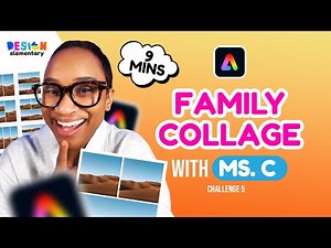 Easy Family Collage Tutorial in Adobe Express | Graphic Design for Kids!