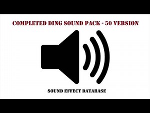 Completed Ding Sound Effect Pack - 50 Version