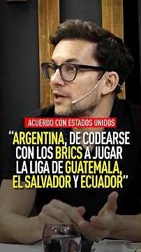 Argentina went from the BRICS to the narco league - Leandro Morgenfeld