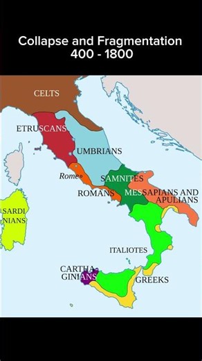 Italy Evolution #history #geographythroughmaps #map