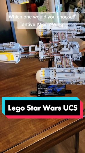Battle of the Lego UCS Tantive IV and UCS Y-WING. #LEGO #LEGOSTARWARS #starwars #legotok #legocollection #afol #legostarwarsucs #tantiveiv #ywing