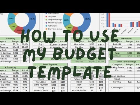 How to Use My Budget Sheet Template | How-To