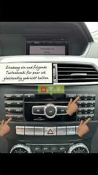 Mercedes C Klasse w204 ABS,Reifendruck Überwachung o. Funktion.Verstecktes Menü ABS im Comand prüfen