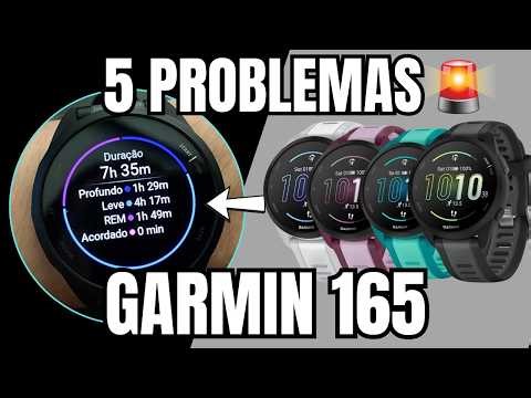 GARMIN FORERUNNER 165 - 5 PROBLEMAS QUE ESSE RELÓGIO DE CORRIDA TEM!