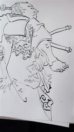 Drawings with bamboo pen from Ukiyo-e Stamps, What do you think ?