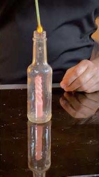 How is it impossible to light a candle inside a bottle?