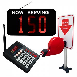 [Hot Item] Restaurant Queue Management System Wireless Customer Pager Call Number Display Keypad