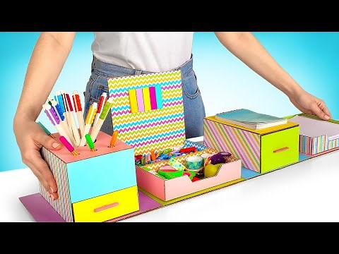 Boîte secrète de rangement qui se transforme pour toute ta papeterie