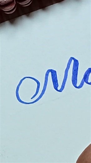 Day 1 of beautiful CALLIGRAPHY (Manish name ) #calligraphy #handwriting #inkshub