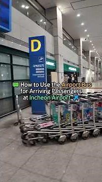 How to Take the Airport Limousine Bus at Incheon Airport! 🚍 #ICN #incheonairport #airportbus