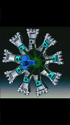 Radial Engine Animation | CATIA DMU Kinematics #CATIA #Kinematics #Simulation #animation #engine