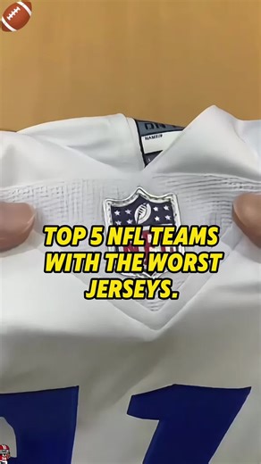 TOP 5 NFL TEAMS WITH THE WORST JERSEYS.#clevelandbrowns#nfl#houstontexas#dallascowboys#fyp