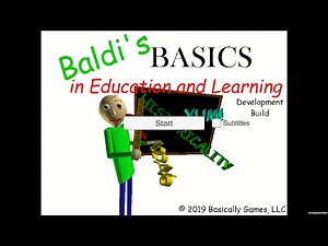 Baldi's Basics Development Build Recreation