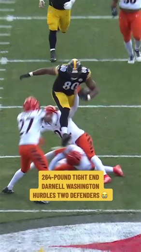 insane athleticism 😳 #darnellwashington #pittsburghsteelers #nfl @Pittsburgh Steelers