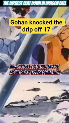 Gohan Drop Kicked the Drip off 17. I'm done. #animeanalysis #gohan #dragonball
