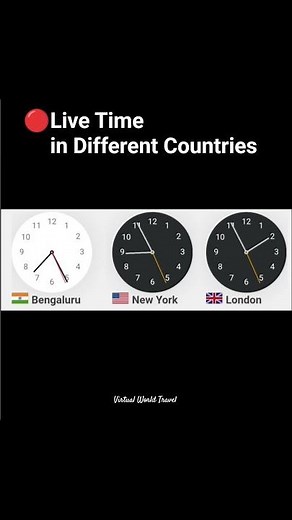 🔴Live Time in Different Countries #TimeZones #WorldTime #WorldClock