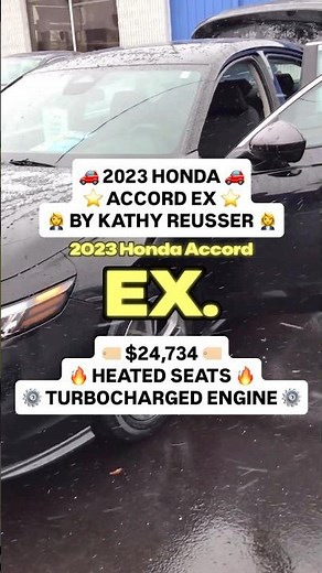 Kathy Reusser presents a 2023 Honda Accord EX with just over 32,000 miles