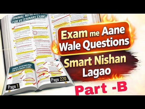 Animal Refresher Book(1–220)page Part -B | Exam me Aane Wale Questions | Book me Smart Nishan Lagao🔥