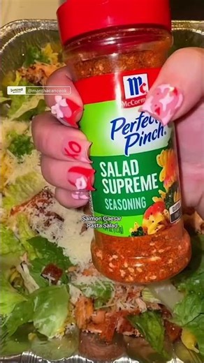 Salmon Caesar Pasta Salad Recipe In a large bowl, combine:... #Shorts #lemon8_us