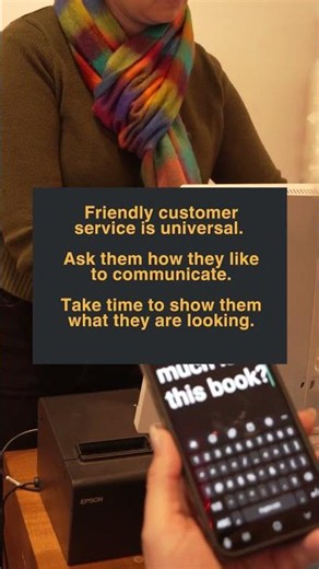 Welcome Deaf customers (feat. Best Bookstore)