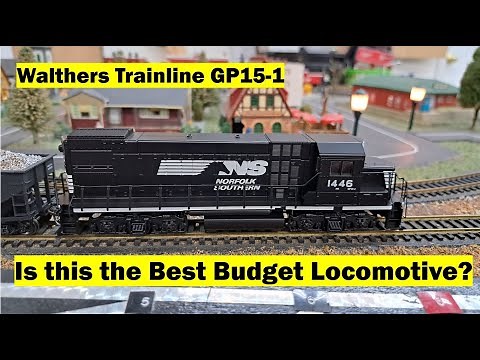 Is this the BEST Budget HO Scale Locomotive? (Walthers Trainline Norfolk & Southern GP15-1 Review)