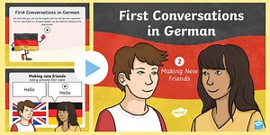First Conversations In German - Making New Friends Audio PowerPoint
