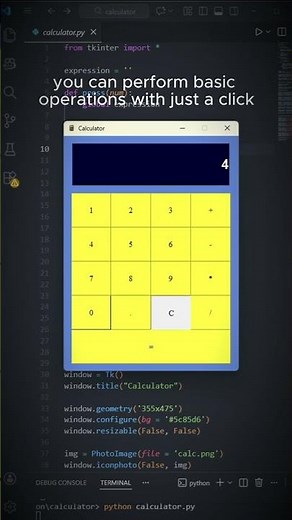Projects With Python: Simple Python Calculator GUI #coding #programming #pythonprojects