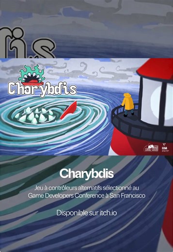 🌊 Charybdis | Projet étudiant sélectionné pour la Game Developers Conference 2026 ! Ce jeu est une expérience vidéoludique à contrôleur alternatif développée par des étudiants de l’IIM. Le jeu prend la forme d’un face-à-face entre deux forces dans un affrontement stratégique et sensoriel : ⚓️ Le gardien du phare qui guide les bateaux via leurs fréquences radio 🧜‍♂️ Le dieu de la mer qui déclenche des tempêtes, typhons et courants marins. Pensé comme une installation physique, le jeu transforme