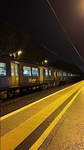 Scotrail Class 320 Lanark to Glasgow Central departing Shieldmuir #trainspotting #wcml #scotrail