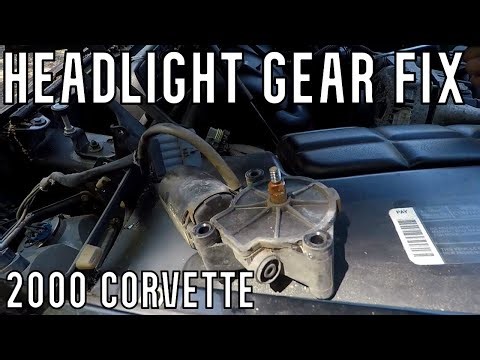 Headlight Gear Replacement - 2000 C5 Corvette