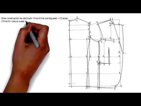 Coat pattern making tutorial | ladies coat pattern