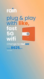 Change to rainOne. From R625pm. Ts & Cs apply. | rain South Africa
