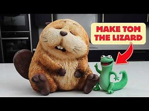 How to Make Tom the Lizard from Disney Pixar’s Hoppers | Cake Topper Tutorial