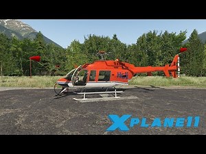 Bell 407 virtual flight in Canada (X-Plane 11)