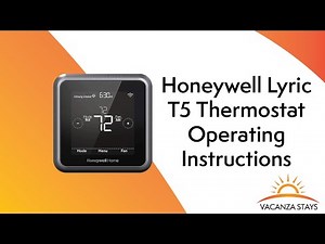 Honeywell Lyric T5 Thermostat Operating Instructions