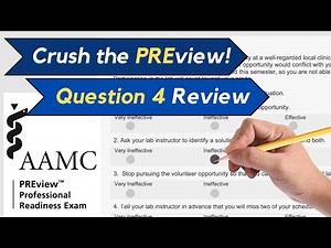 Question 4 || Official PREview Practice Exam Review