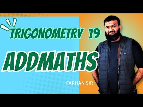 Trigonometry: part-19: ADDITIONAL MATH BANGLA LECTURE