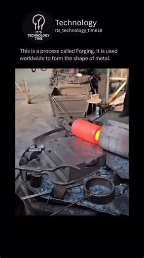 Technology on Instagram: "Forging is a manufacturing process where metal is shaped using compressive forces, usually delivered by hammers or presses. By heating the metal and then deforming it, forging improves strength, durability, and toughness, which is why it’s used worldwide to create everything from tools and automotive parts to aircraft components. #ForgingProcess #MetalWorking #Engineering #Manufacturing #IndustrialTech"
