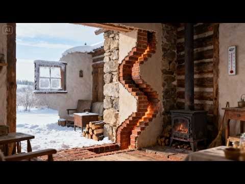 THEY MOCKED HIS “ZIG-ZAG” MASONRY FLUE — UNTIL IT KEPT HIS HOME 40°F WARMER THAN OPEN FIRES