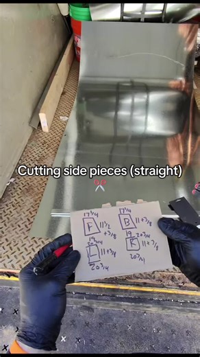 Cutting Side Pieces for HVAC Transition Tutorial