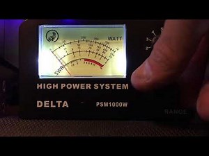 Delta swr watt meter unboxing review and Astatic meter led upgrade